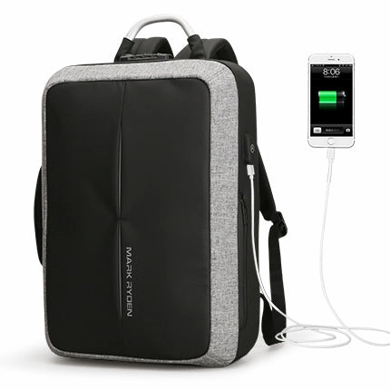 MustHave Items Today Only Steal Fashion Anti Theft Usb Charging Backpack With Custom Lock - Black,Gray