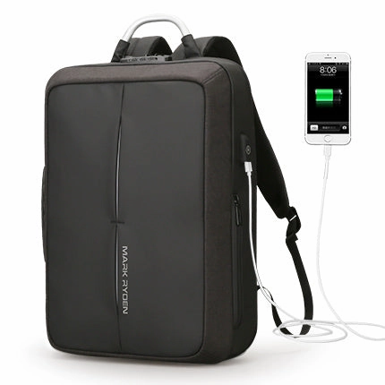 Best Seller Deal Fashion Anti Theft Usb Charging Backpack With Custom Lock - Black,Gray