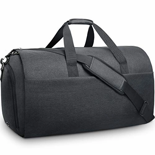 Grab Save Today Garment Bags Convertible Suit Travel Bag With Shoes Compartment Waterproof Large Carry On Duffel Bags Garment Weekender Bag For Men Women Black