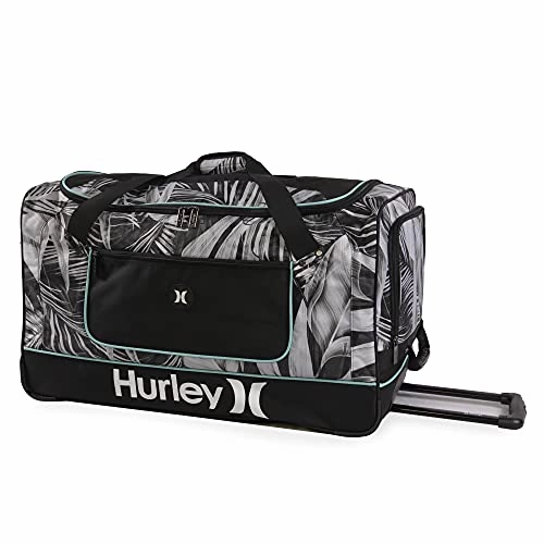 Hurley Rolling Duffel, Grey Tropical Hot Deals Today Hot Offer Event