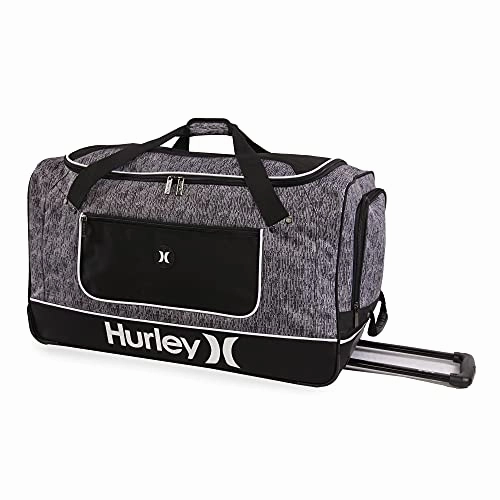 Hurley Rolling Duffel, Grey Tweed Today Only Savings Clearance Event