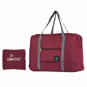 Ilotusbag Travel Foldable Duffel Bag For Women & Men,Lightweight Waterproof Carry-On Bag,Travel Luggage For Sports Gym,Travel Tote Luggage Bag(Wine Red) Mega Online Discount Grab Your Savings