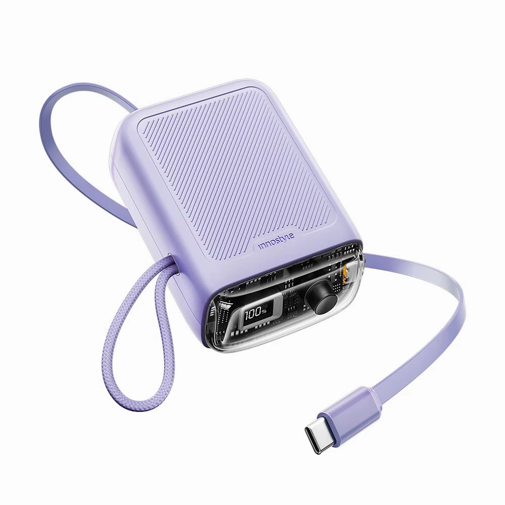 Clearance Alert Now Surprise Offer Now Innostyle Transimini Flexcharge Retractable 30W 10000Mah 60Cm Usb-C Power Bank With Cable
