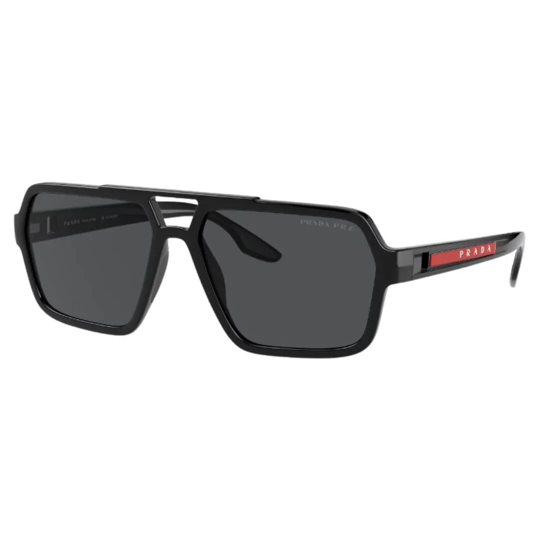 Prada Linea Rossa Ps 01Xs 1Ab02G - Black Frame Polarized Dark Grey Lenses Weekend Specials Limited Time Hot Deal