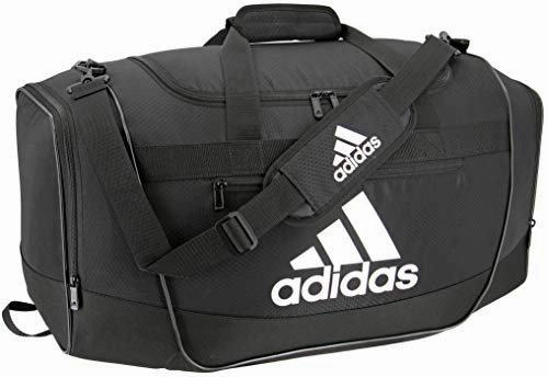 Limited Edition Offer Adidas Defender Iii Medium Duffel Bag, Black/White