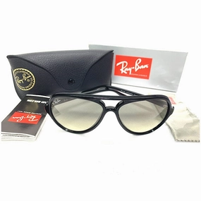 Ray-Ban Cats 5000 Classic Rb4125 601/32 Black Nylon Light Grey Lenses Daily Hot Deal