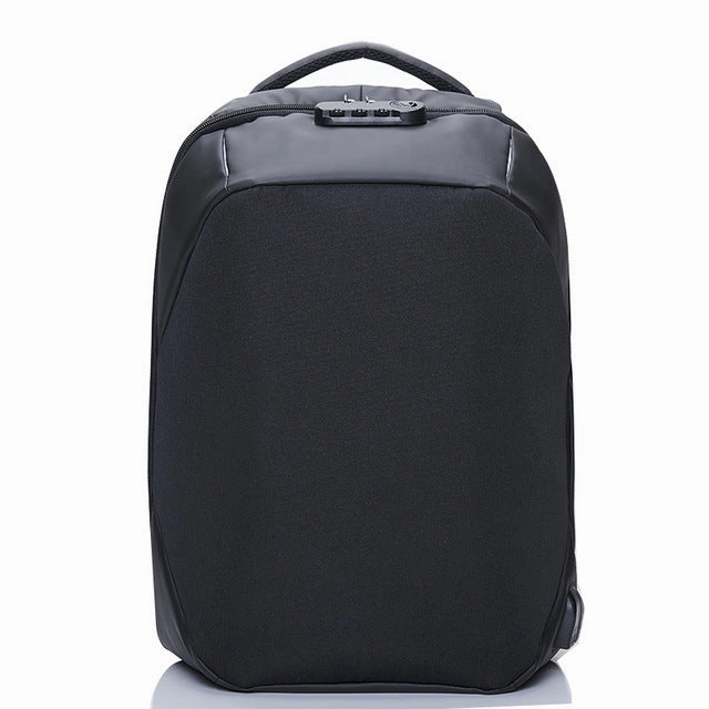 Anti-Theft 15.6 Inch Laptop Backpack With External Usb Charge - Black,Gray Daily Special Offer