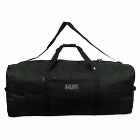 Grab It Fast MustHave Clearance Heavy Duty Cargo Duffel Large Sport Gear Drum Set Equipment Hardware Travel Bag Rooftop Rack Bag (30" X 15" X 15", Black)