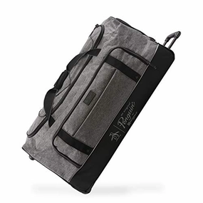 Original Penguin Clarence 35" Rolling Duffel, Grey/Crosshatch, One Size Weekend Specials