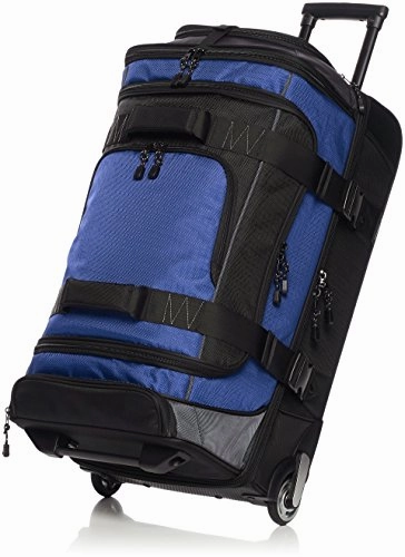 Shop Smart Save Amazonbasics Ripstop Wheeled Duffel, Blue