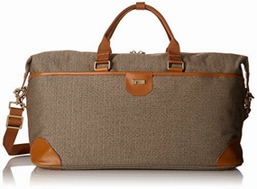 Hartmann Herringbone Luxe Softside Weekend Duffel, Terracotta Herringbone, One Size Price Drop Today