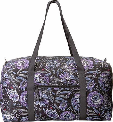 Vera Bradley Women'S Packable Duffel Bag Lavender Bouquet One Size Trendy Picks Today Hot Sale Frenzy