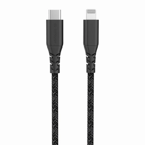 Intouch Type-C To Mfi Lightning Recycled Braided Cable 2 Metre - Black (It-Csc4009) Todays Hot Savings