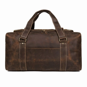 Mega Discount Today Trending Offer Today J.M.D Crazy Horse Genuine Leather Travel Bag Men Vintage Travel Duffel Bag Big Cow Leather Carry On
