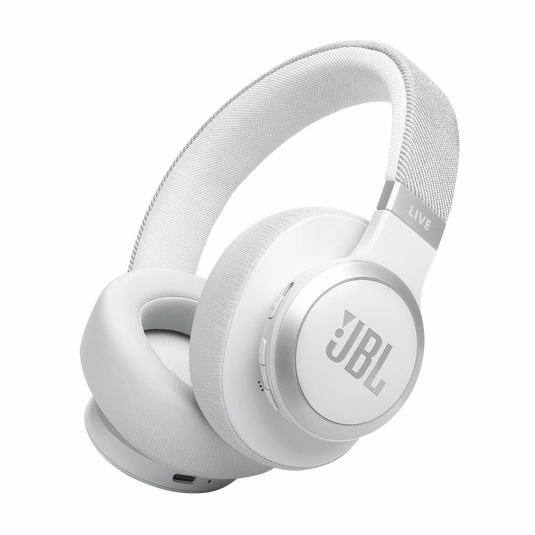 Grab It Before Gone Jbl Live 770Nc Over-Ear Noise-Cancelling Headphones C White | Jbllive770Ncwht