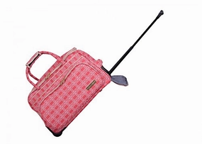 Hot Offer Event Exclusive Online Discount Jenni Chan Hanover 20" Wheeled Carry All Travel Duffel (Coral)
