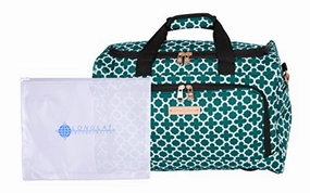 Jenni Chan Medley 2-Piece Set 17" 311 Duffel Bag, Green, One Size MustHave Deals Hot Sale Frenzy