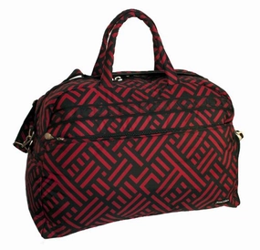 Jenni Chan Signature Soft Gym Duffel, Black/Red, One Size Hot Offer Frenzy
