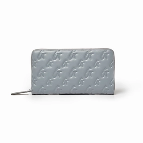 Mega Discount Today Big Price Drop Jumbo Monogram Wallet - Gray