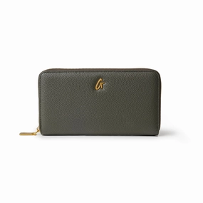 Jumbo Pebble Wallet - Olive Green Dont Miss Todays Deal