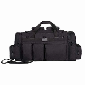 K-Cliffs Tactical Range Duffel Military Molle Gear Travel Sports Gym Bag Lockable Zippers With Us Flag Patch 30 Inch Large Black Hot Pick Deal Limited Time Steal