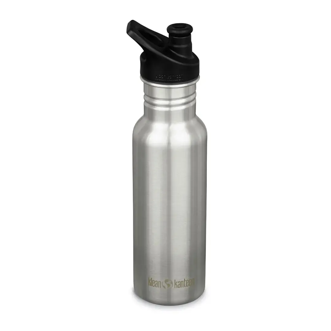 Big Savings Alert Klean Kanteen Classic Sports Cap Stainless Steel Water Bottles 532Ml