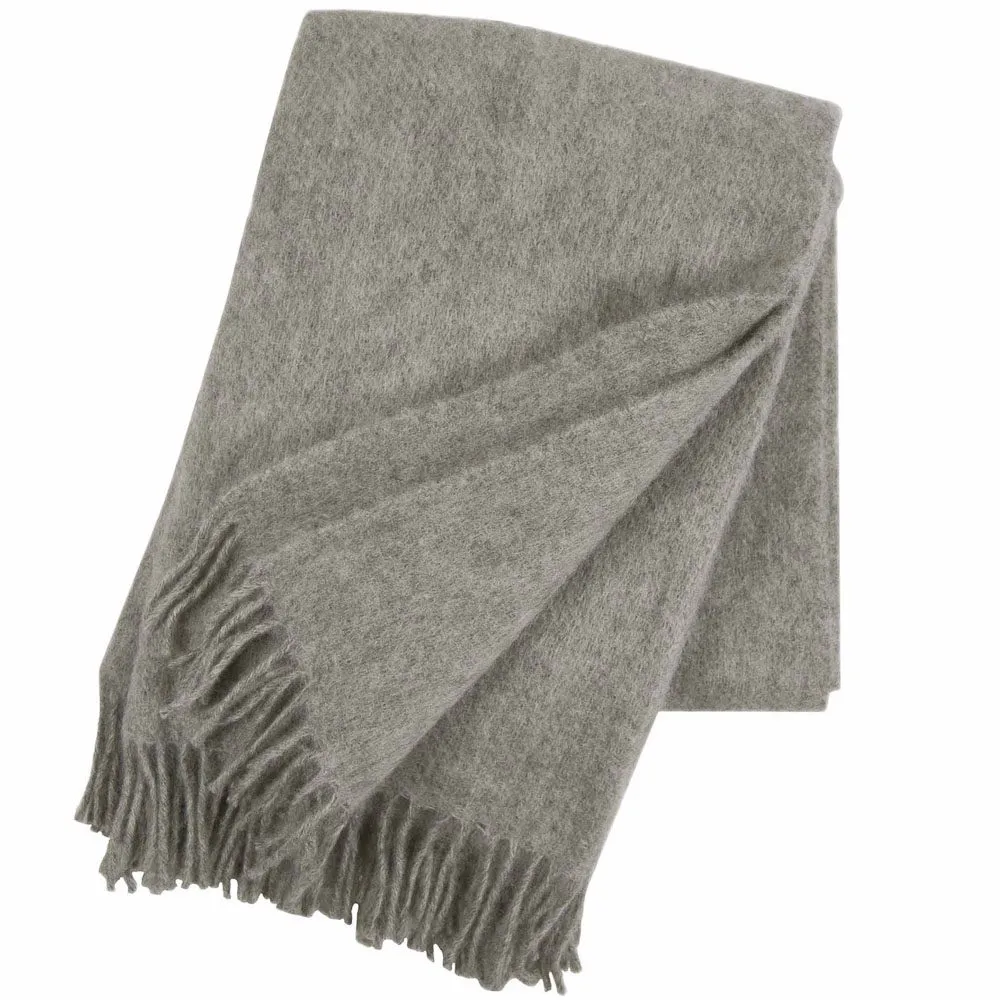 KLIPPAN Gotland Throw Blanket, Grey