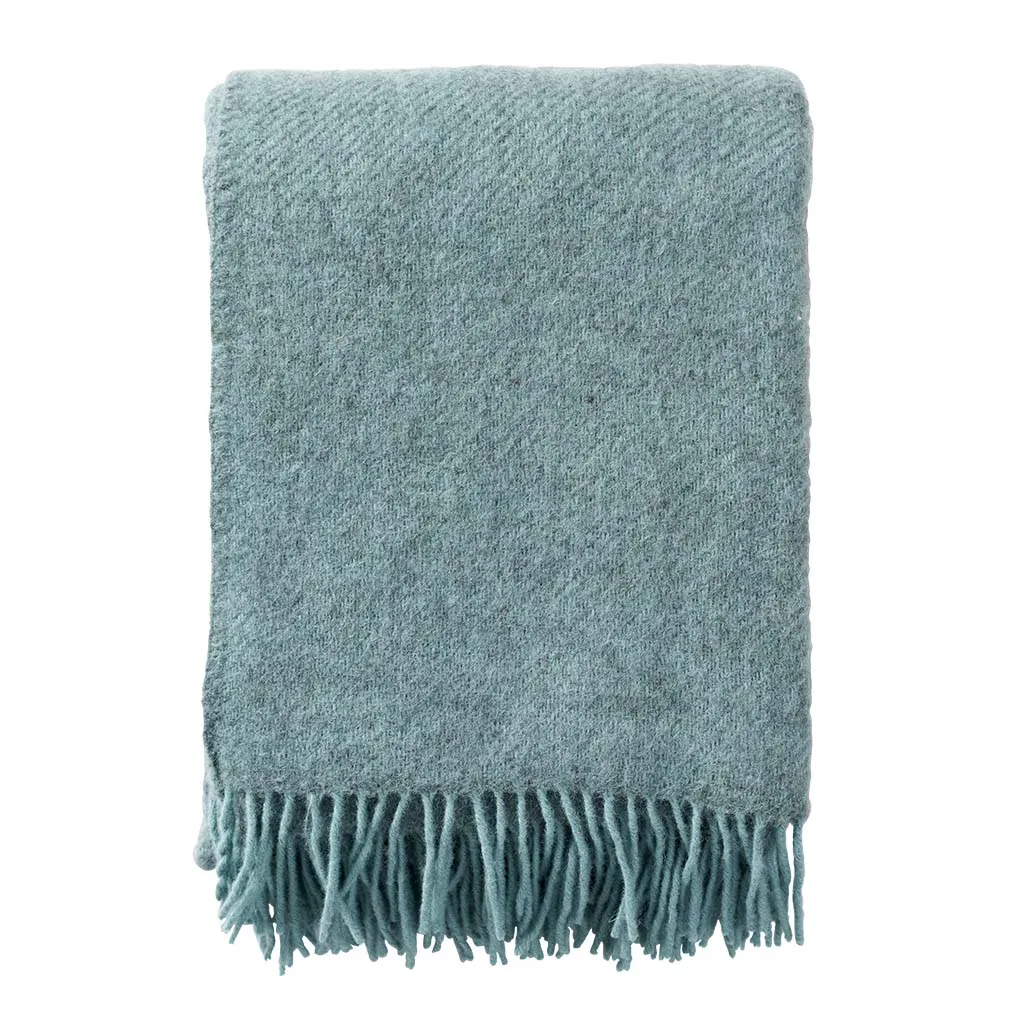 KLIPPAN Gotland Throw Blanket, Turquoise