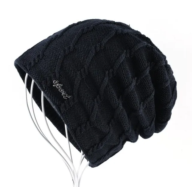 Knitted Striped Skullies & Beanies Winter Hats For Men - Black,Brown,Blue,Gray,Khaki,Red New Arrival Discount Save Today Only