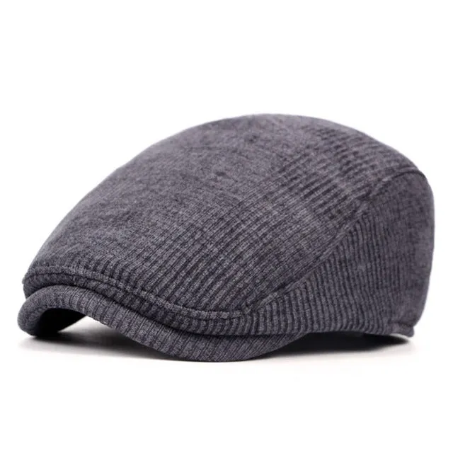 Knitted Warm Beret Hat For Men - Blue,Dark Purple,Khaki,Black Shop Now Save