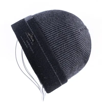 Best Deal Today Knitted Winter Beanie For Men - Gray,Blue