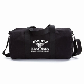 Krav Maga Martial Arts Israel Defence Forces Arts Army Sport Heavyweight Canvas Duffel Bag In Black MustHave Deals Todays Best Deal