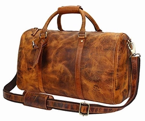 Shop Today Save Leather Duffel Bags For Men Women - Airplane Underseat Carry On Luggage By Rustic Town