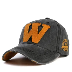 Special Online Offer Last Chance Offer Letter W Cotton Embroidery Baseball Hats Snapback For Men