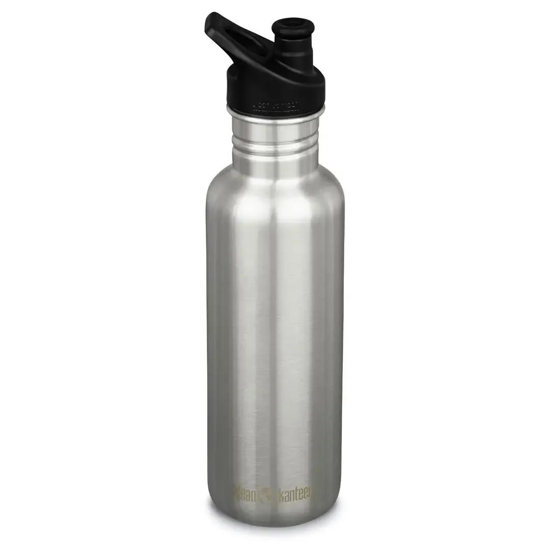 Sale Ending Soon Last Chance Offer Klean Kanteen Classic Sports Cap Stainless Steel Water Bottles 800Ml