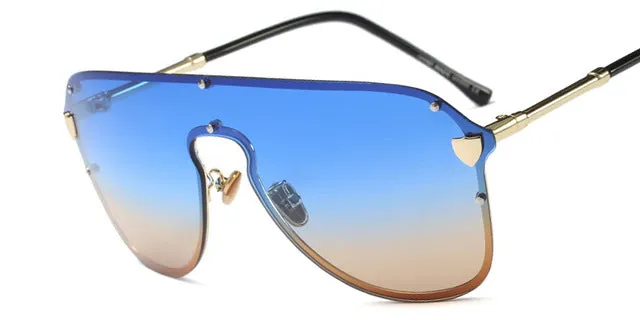 Exclusive Holiday Deal Women'S Big Summer Fashion Sunglasses - Black Gray,Blue Tea, Silver Mirror,Tea Frame,Yellow Frame,Pink Frame