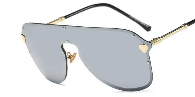 Mega Online Discount Women'S Big Summer Fashion Sunglasses - Black Gray,Blue Tea, Silver Mirror,Tea Frame,Yellow Frame,Pink Frame