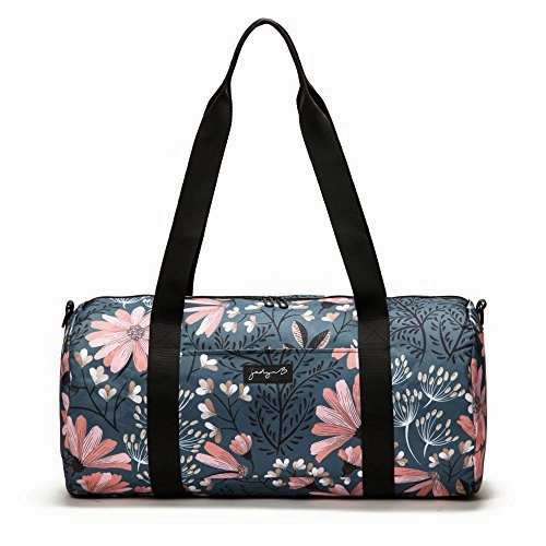 Jadyn B 19" Barrel Women'S Duffel Bag, Navy Floral Exclusive Holiday Deal