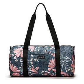 Jadyn B 19" Barrel Women'S Duffel Bag, Navy Floral Exclusive Holiday Deal