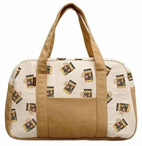 Women'S Flower Honey Bottle Printed Canvas Duffel Travel Bags Was_19 Best Price Online