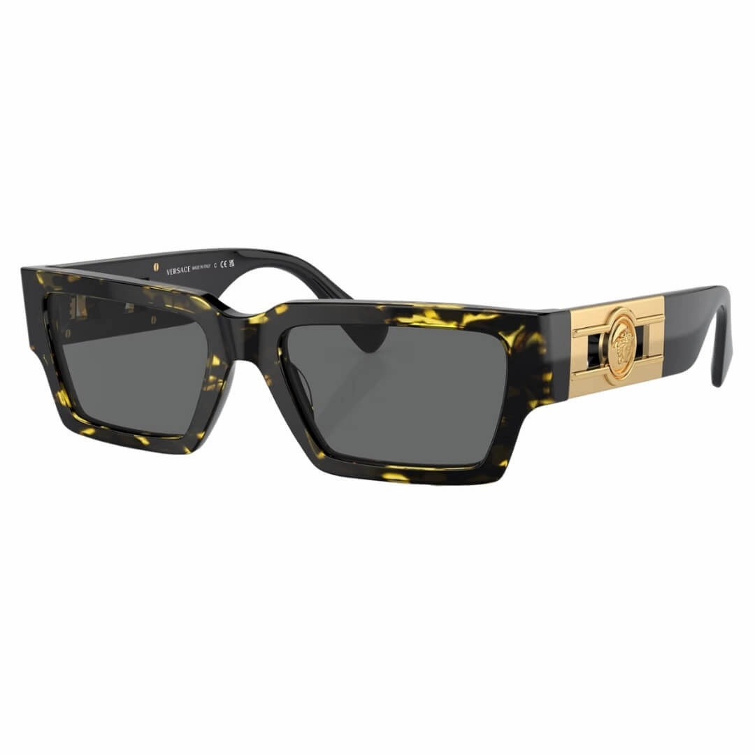 Versace Ve4459 542887 Sunglasses - Havana Frame, Dark Grey Lens Big Savings Today Best Seller Deal