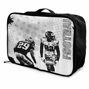 Hfxfm American Football Travel Pouch Carry-On Duffel Bag Waterproof Portable Luggage Bag Attach Instant Savings Inside Shop Now Save