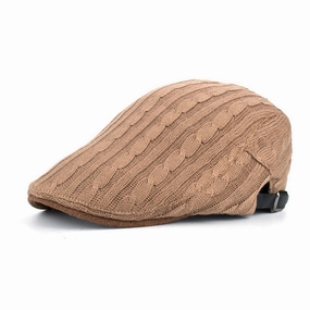 Winter Cotton Beret Hat For Men - Khaki,Black,Navy,Coffee,Grey Dont Miss This Offer Shop Now Save