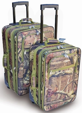 Big Clearance Event Explorer 2 Pcs Mossy Oak Luggage Set Wheel Realtree Like Tactical Hunting Camo Heavy Duty Duffel