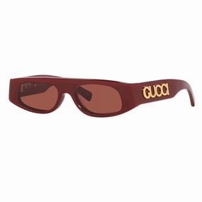 Shop Hot Picks Gucci Gg1771S 003 WomenS Sunglasses - Burgundy Frame, Brown Lenses
