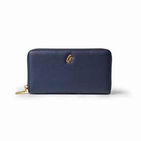 Hot Discount Deal Jumbo Pebble Wallet - Navy