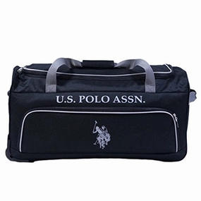 Today Only Offer Clearance Alert Now U.S. Polo Assn. 27In Rolling Duffel Bag, Black, One Size
