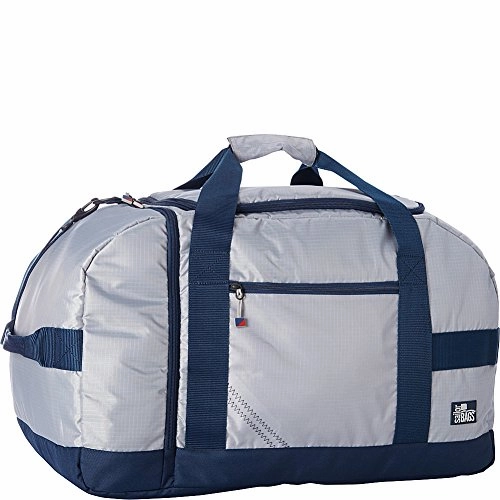 Sailorbags Silver Spinnaker Cruiser Duffel (Silver With Blue Trim) Dont Miss This Offer