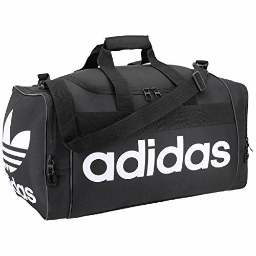 Adidas Originals Santiago Duffel Bag, Black/White, One Size Shop Today Save