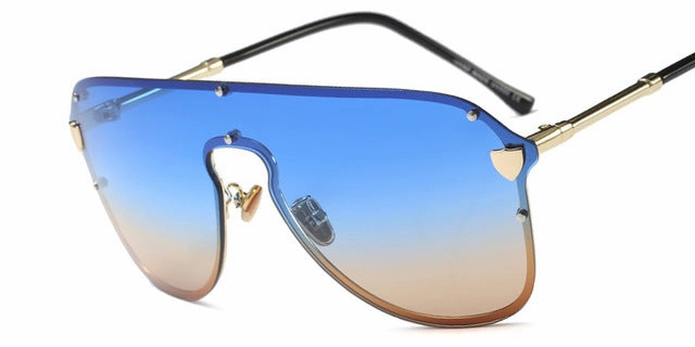 Exclusive Holiday Deal Women'S Big Summer Fashion Sunglasses - Black Gray,Blue Tea, Silver Mirror,Tea Frame,Yellow Frame,Pink Frame